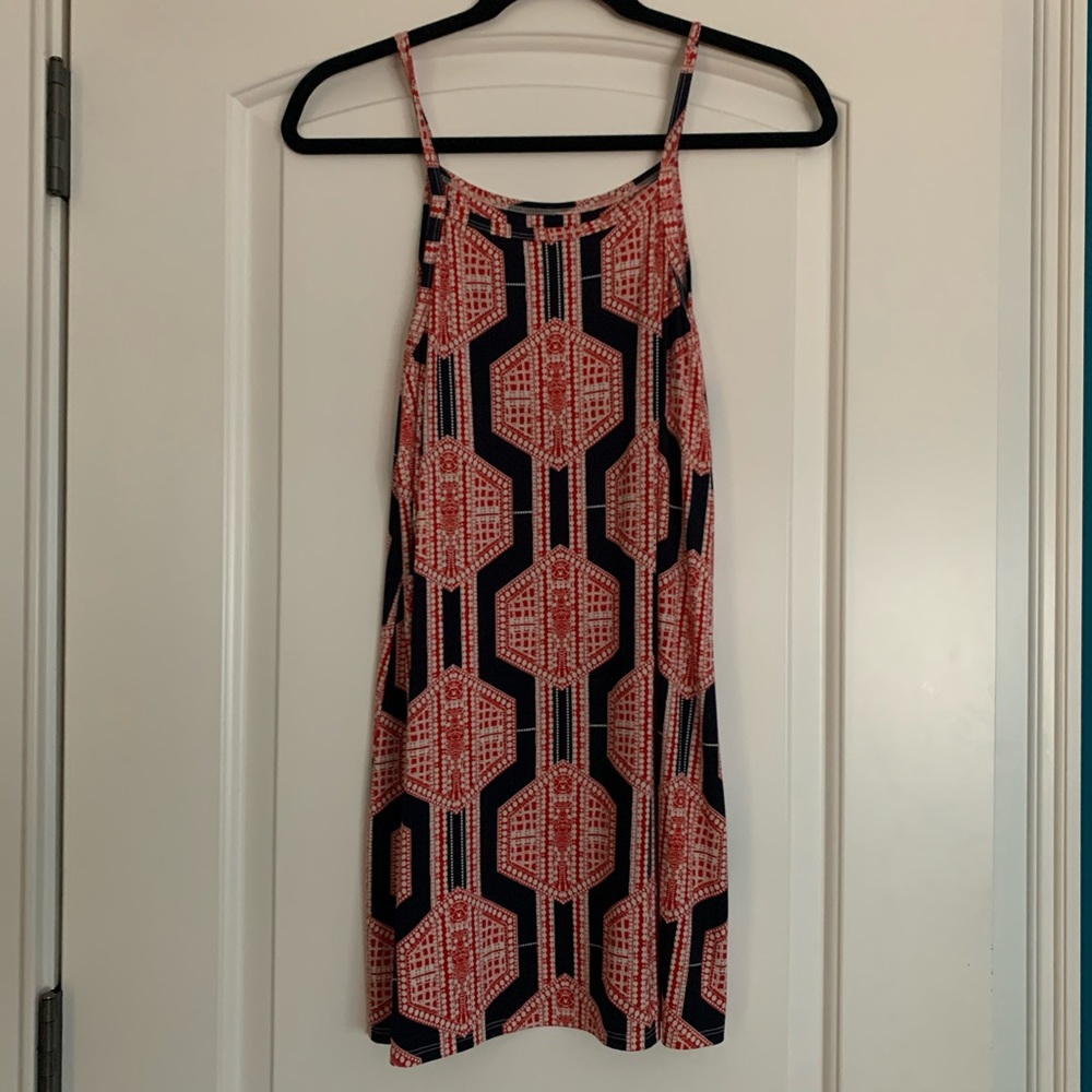 Red, white and blue summer dress